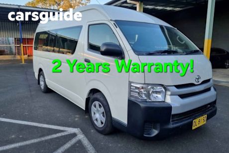 White 2018 Toyota Hiace Bus Commuter
