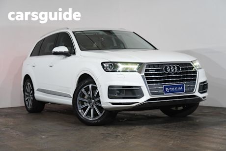White 2017 Audi Q7 Wagon 3.0 TDI Quattro