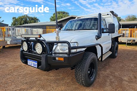 White 2008 Nissan Patrol Coil Cab Chassis DX (4X4)