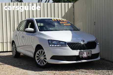 White 2020 Skoda Fabia Hatchback 81 TSI