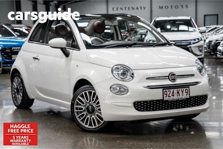White 2019 Fiat 500 Convertible Lounge
