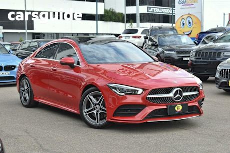 Red 2019 Mercedes-Benz CLA200 Coupe