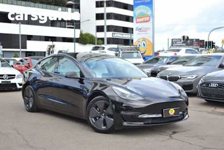 Black 2022 Tesla Model 3 Sedan Long Range