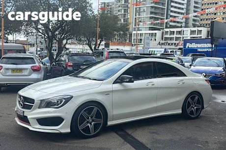 White 2016 Mercedes-Benz CLA250 Coupe Sport 4Matic