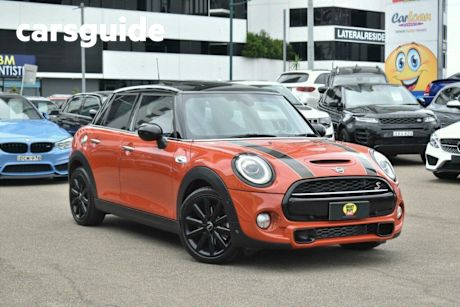 Orange 2018 Mini Cooper Hatchback S