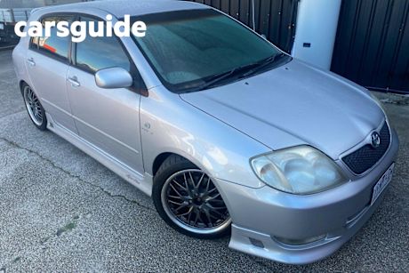 Silver 2003 Toyota Corolla Hatchback Sportivo