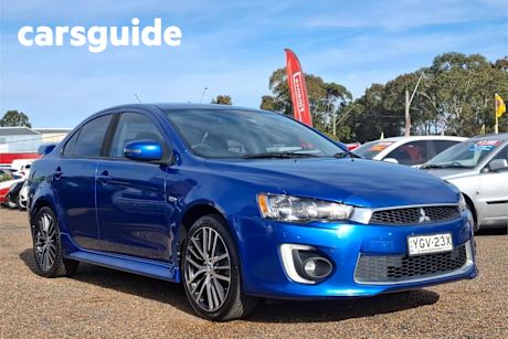 Blue 2016 Mitsubishi Lancer Sedan GSR