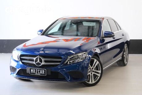 Blue 2019 Mercedes-Benz C300 Sedan