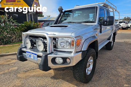 Silver 2015 Toyota Landcruiser Double Cab Chassis GXL (4X4)