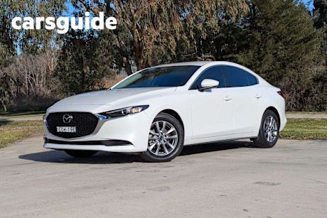 White 2021 Mazda 3 Sedan G20 Pure