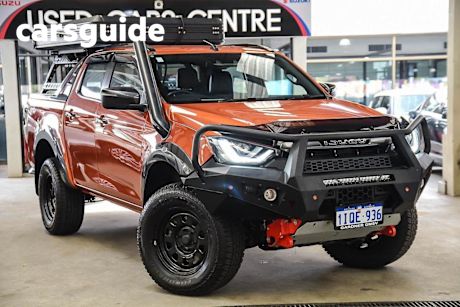 Orange 2022 Isuzu D-MAX Crew Cab Utility X-Terrain (4X4)