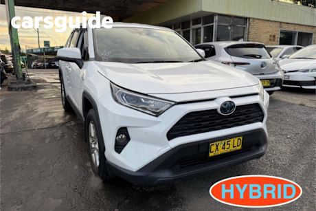 White 2020 Toyota RAV4 Wagon GX 2WD Hybrid (nav)