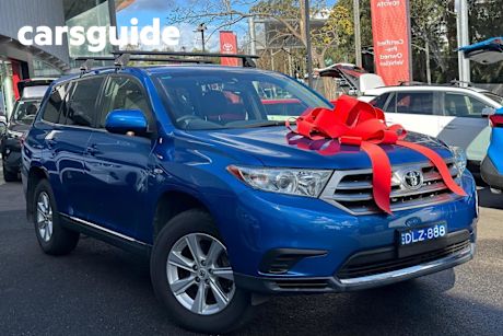 Blue 2013 Toyota Kluger Wagon KX-R (fwd) 7 Seat