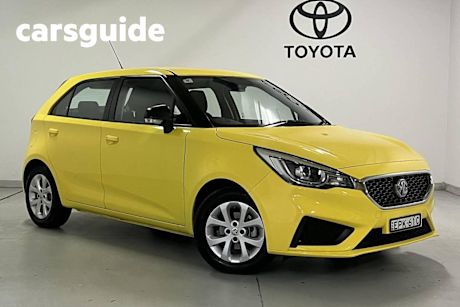 Yellow 2021 MG MG3 Hatchback Core (with Navigation)