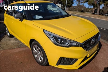 Yellow 2022 MG MG3 Hatchback Core