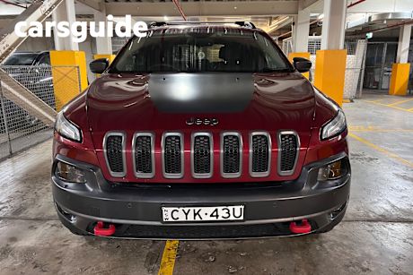 Red 2014 Jeep Cherokee Wagon Trailhawk (4X4)