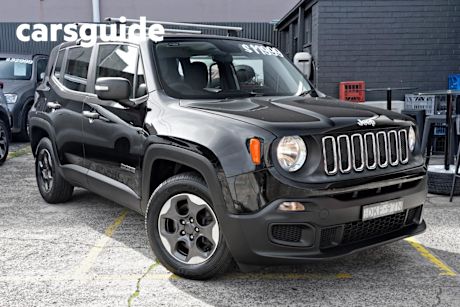 Black 2016 Jeep Renegade Wagon Sport