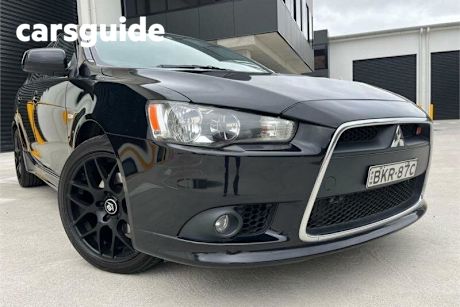 Black 2009 Mitsubishi Lancer Sedan Ralliart