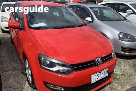 Red 2012 Volkswagen Polo Hatchback 66 TDI Comfortline
