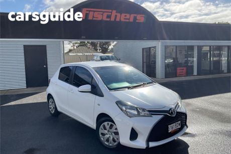 White 2014 Toyota Yaris Hatchback YR