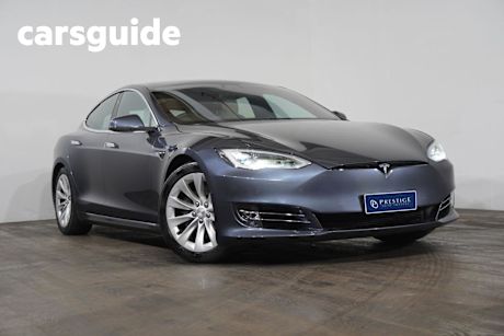 Grey 2020 Tesla Model S Sedan Long Range