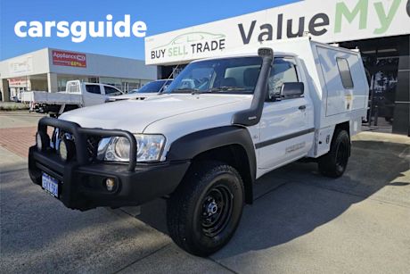 White 2013 Nissan Patrol Ute Tray DX