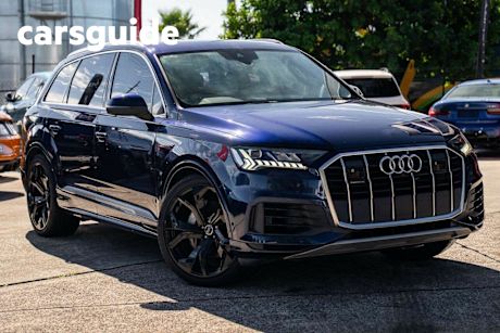 Blue 2020 Audi Q7 Wagon 45 TDI Quattro Mhev