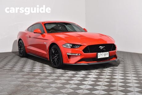 Red 2018 Ford Mustang Coupe Fastback GT 5.0 V8