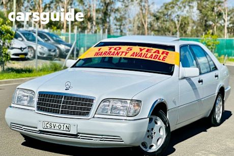 White 1995 Mercedes-Benz S320 Sedan
