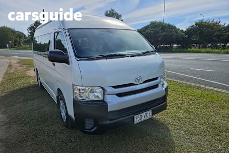 White 2014 Toyota Hiace Bus Commuter