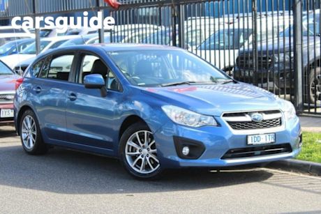 Blue 2015 Subaru Impreza Hatchback 2.0I (awd)