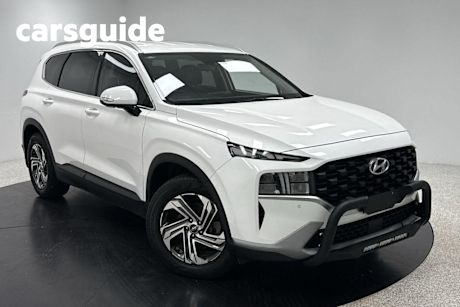 White 2021 Hyundai Santa FE Wagon Active Crdi (awd)