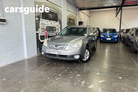 Silver 2010 Subaru Outback Wagon 3.6R Premium
