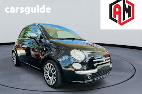 Black 2008 Fiat 500 Hatchback POP