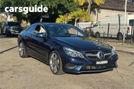 Blue 2013 Mercedes-Benz E250 Coupe