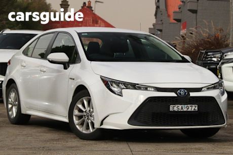 White 2022 Toyota Corolla Sedan Ascent Sport Hybrid