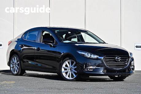 Black 2017 Mazda 3 Sedan SP25