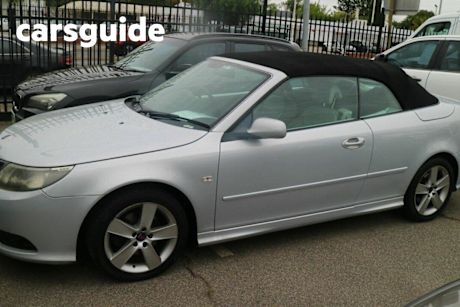 Silver 2008 Saab 9-3 Convertible Vector 2.0T