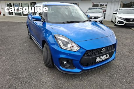 Blue 2023 Suzuki Swift Hatchback Sport Turbo