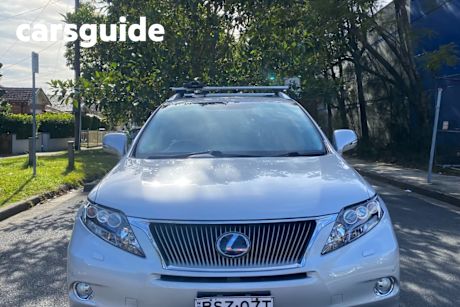 Silver 2010 Lexus RX450H Wagon Sports Luxury