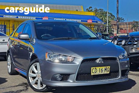 Grey 2015 Mitsubishi Lancer Sedan CF MY15 GSR Sportback 5dr CVT 6sp 2.4i