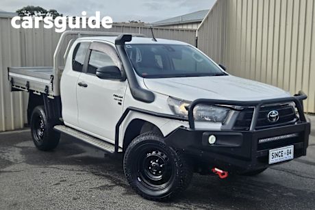 White 2021 Toyota Hilux X Cab Cab Chassis SR (4X4)