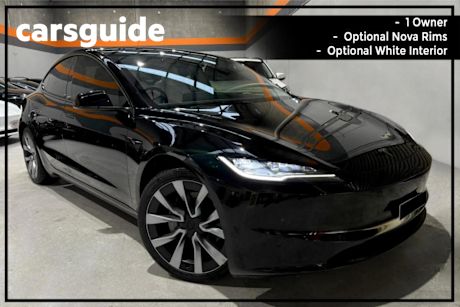 Black 2024 Tesla Model 3 Sedan Long Range