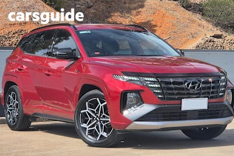 Red 2021 Hyundai Tucson Wagon N Line (fwd)