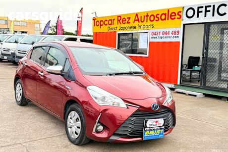 Red 2017 Toyota Vitz Hatch F (HYBRID)