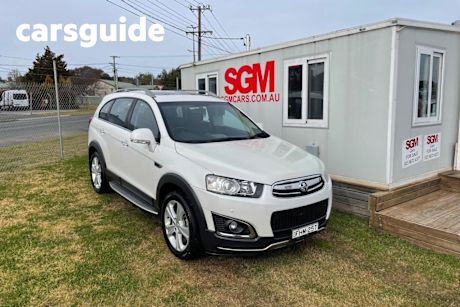 White 2014 Holden Captiva Wagon 7 LTZ (AWD) CG MY14
