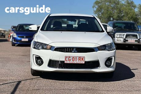 White 2017 Mitsubishi Lancer Sedan ES Sport