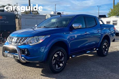 Blue 2016 Mitsubishi Triton Dual Cab Utility Exceed (4X4)