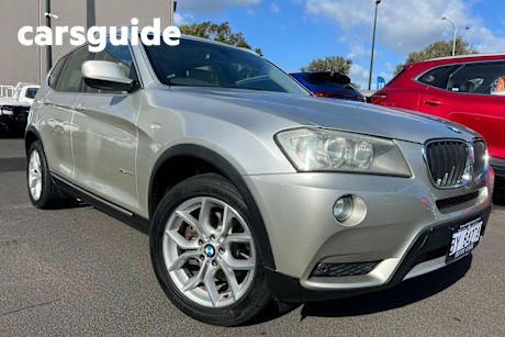 Silver 2011 BMW X3 Wagon Xdrive 20D
