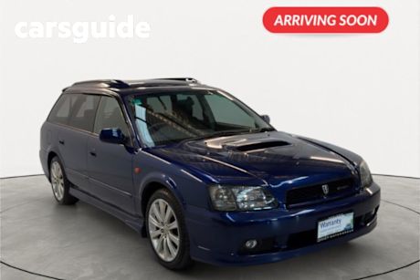 Blue 2001 Subaru Legacy Wagon GT-B E-tune Touring Wagon